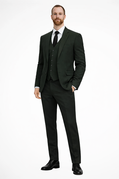 Fabian Men's Linen Vest - front view