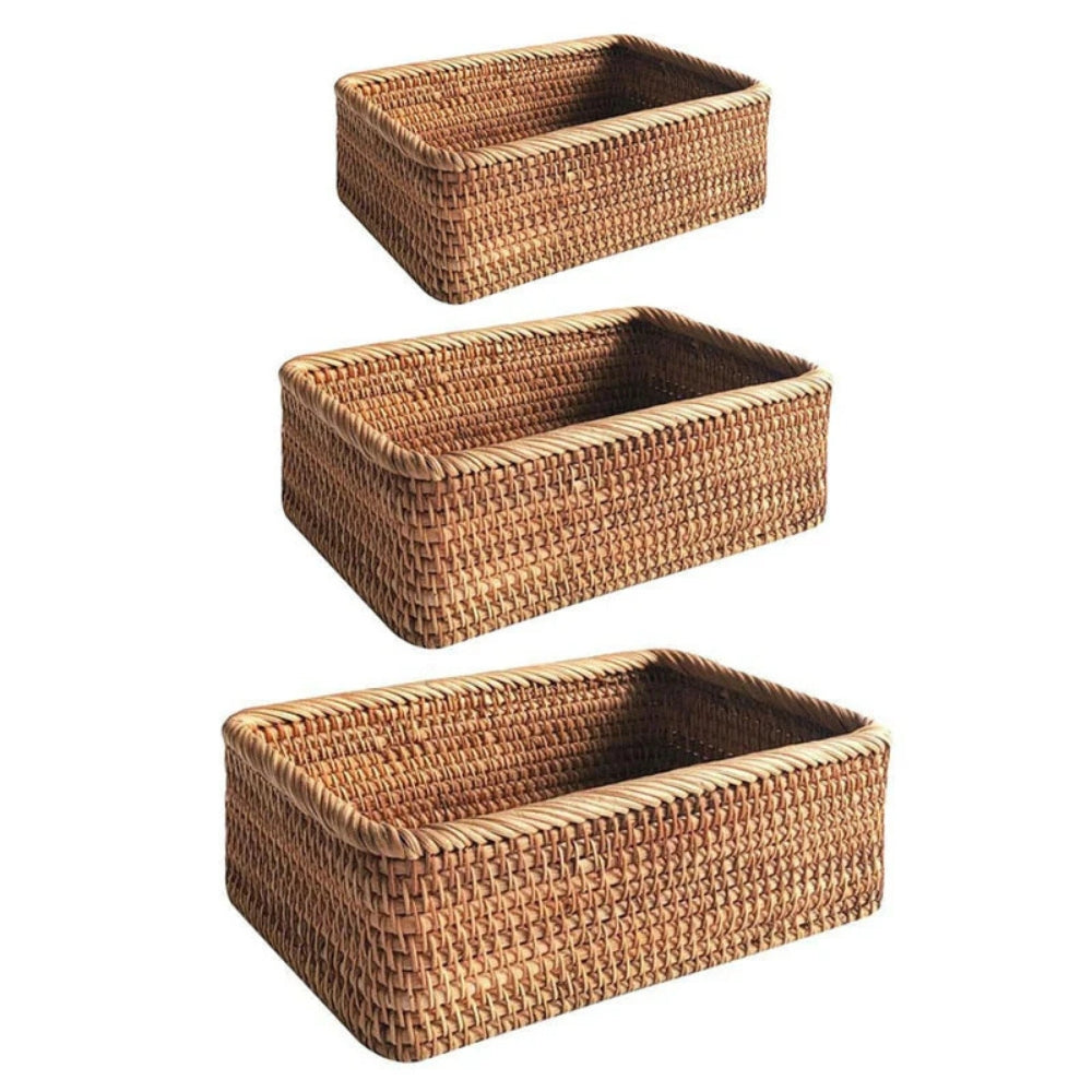 Artisan Rattan Storage Basket | Hand-Woven, Multi-Purpose