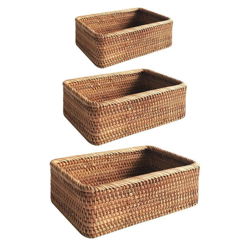 Artisan Rattan Storage Basket | Hand-Woven, Multi-Purpose