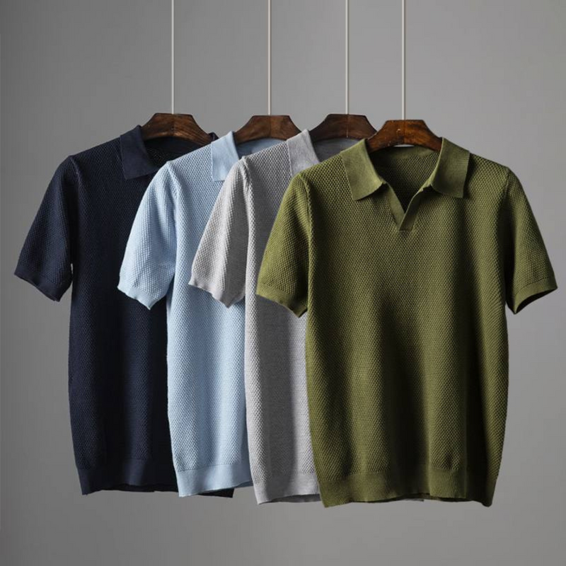 Mira Women's Knit Polo | Waffle