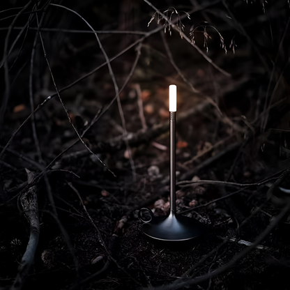 Portable Cylindrical Aluminium Table Lamp