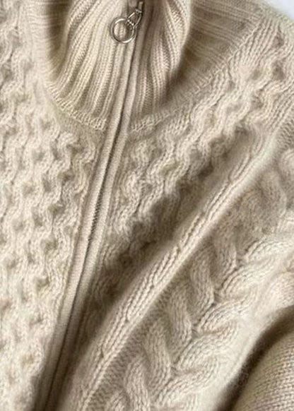 Greta Women's Cable Knit Cardigan - styled view