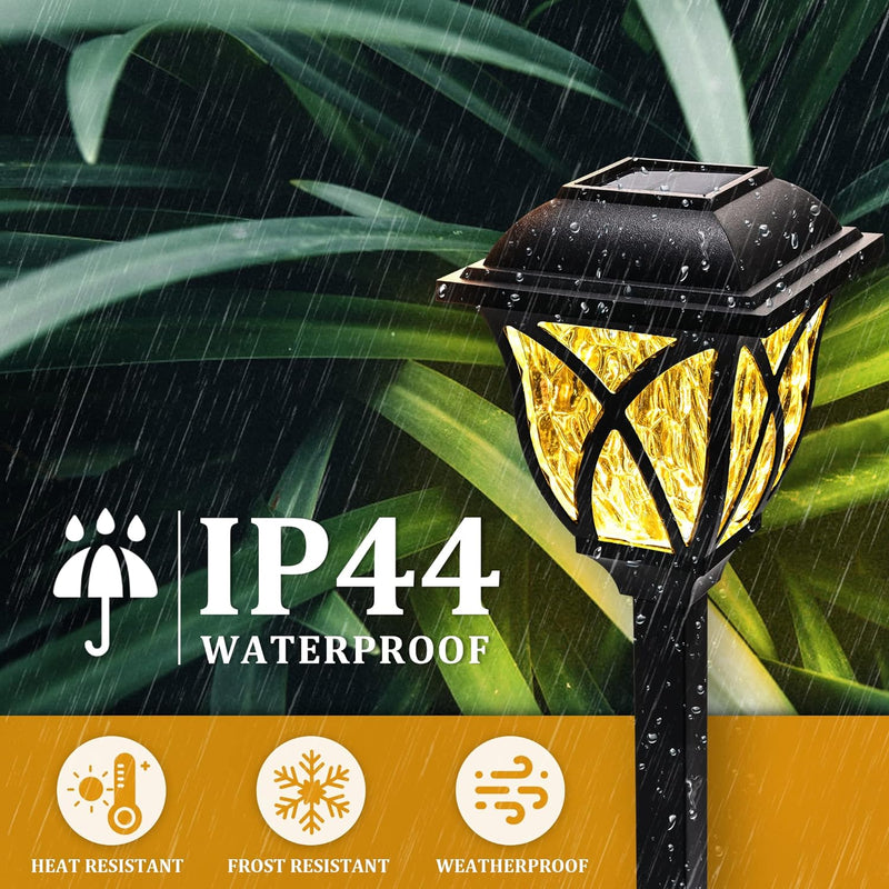 Cedar Solar Lights Outdoor - flat lay