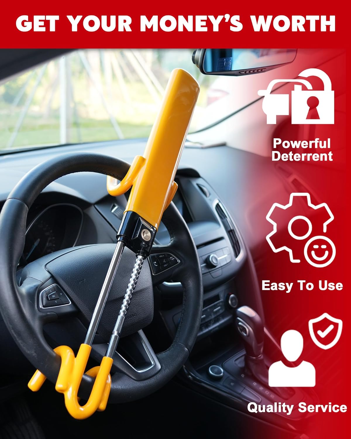River Car Wheel Lock - styled view
