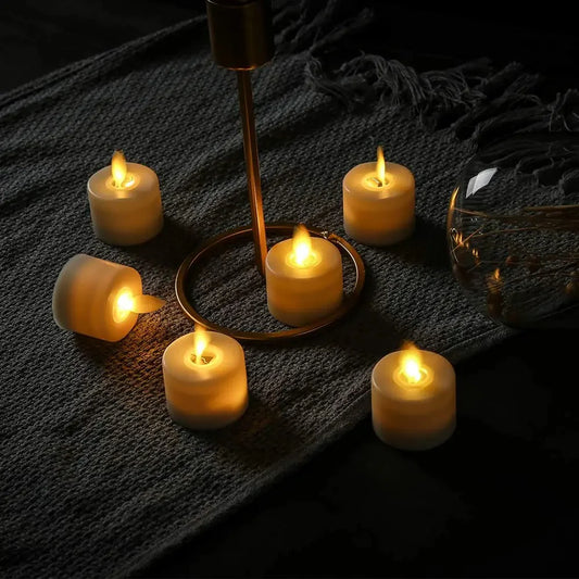 Slate LED Flameless Candles - front view