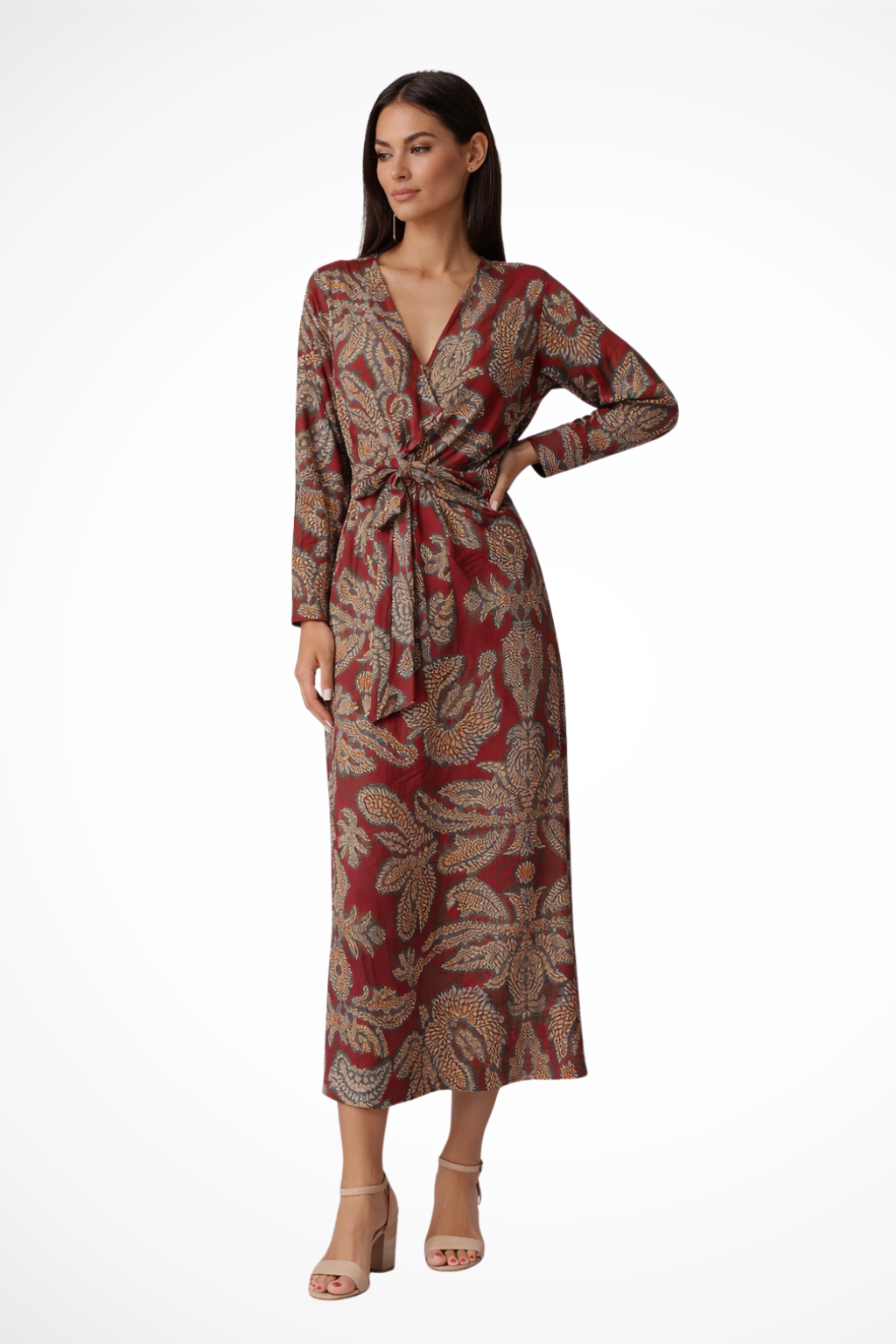 Hattie Women's Maxi Dress - fabric and finish detail