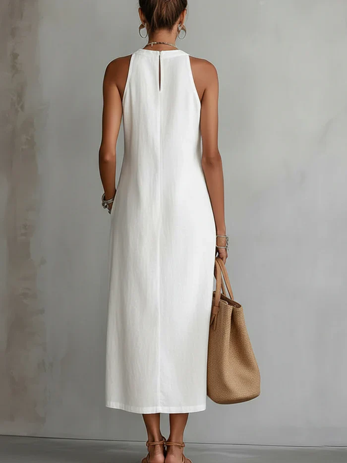 Dahlia Women's Midi Dress - back view