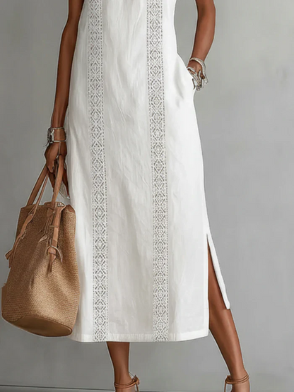 Dahlia Women's Midi Dress - fabric and finish detail