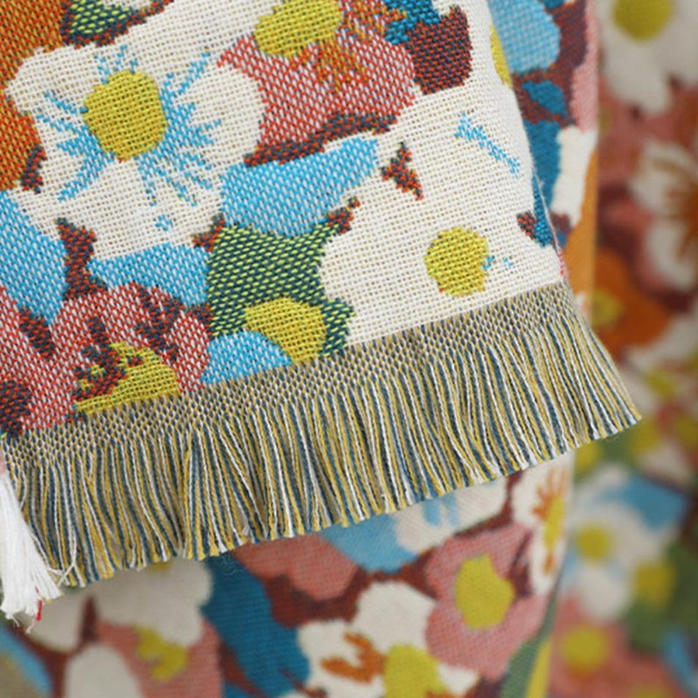 Reversible Cotton Bath Towel | Colorful Print
