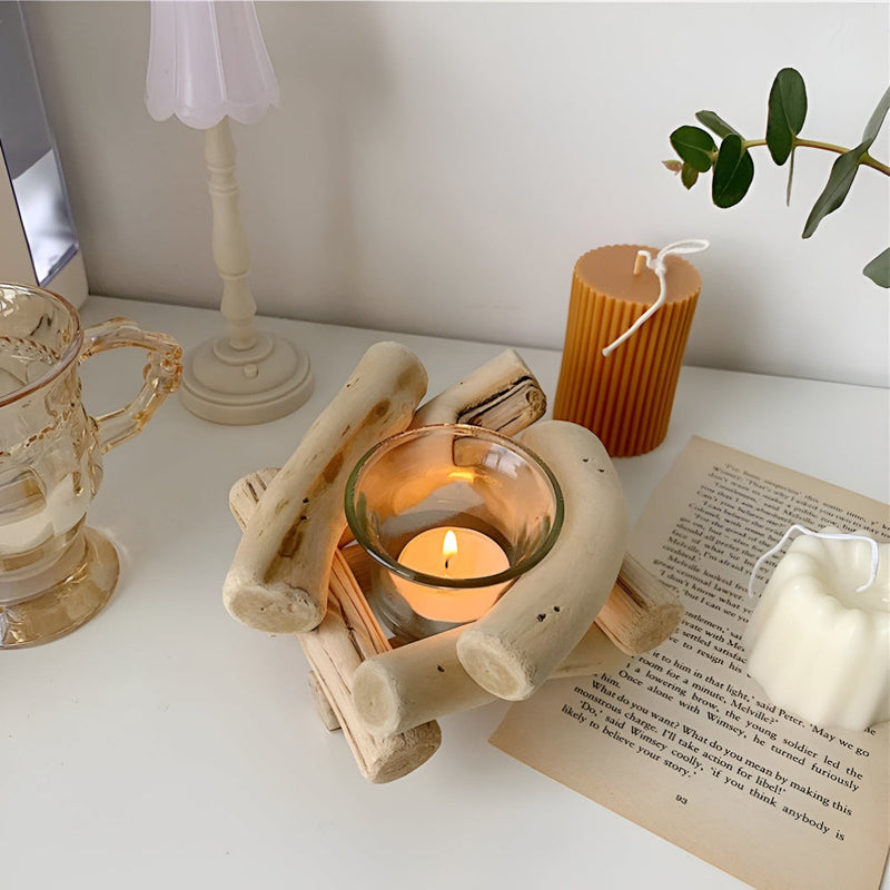 Driftwood Haven Tealight Holder