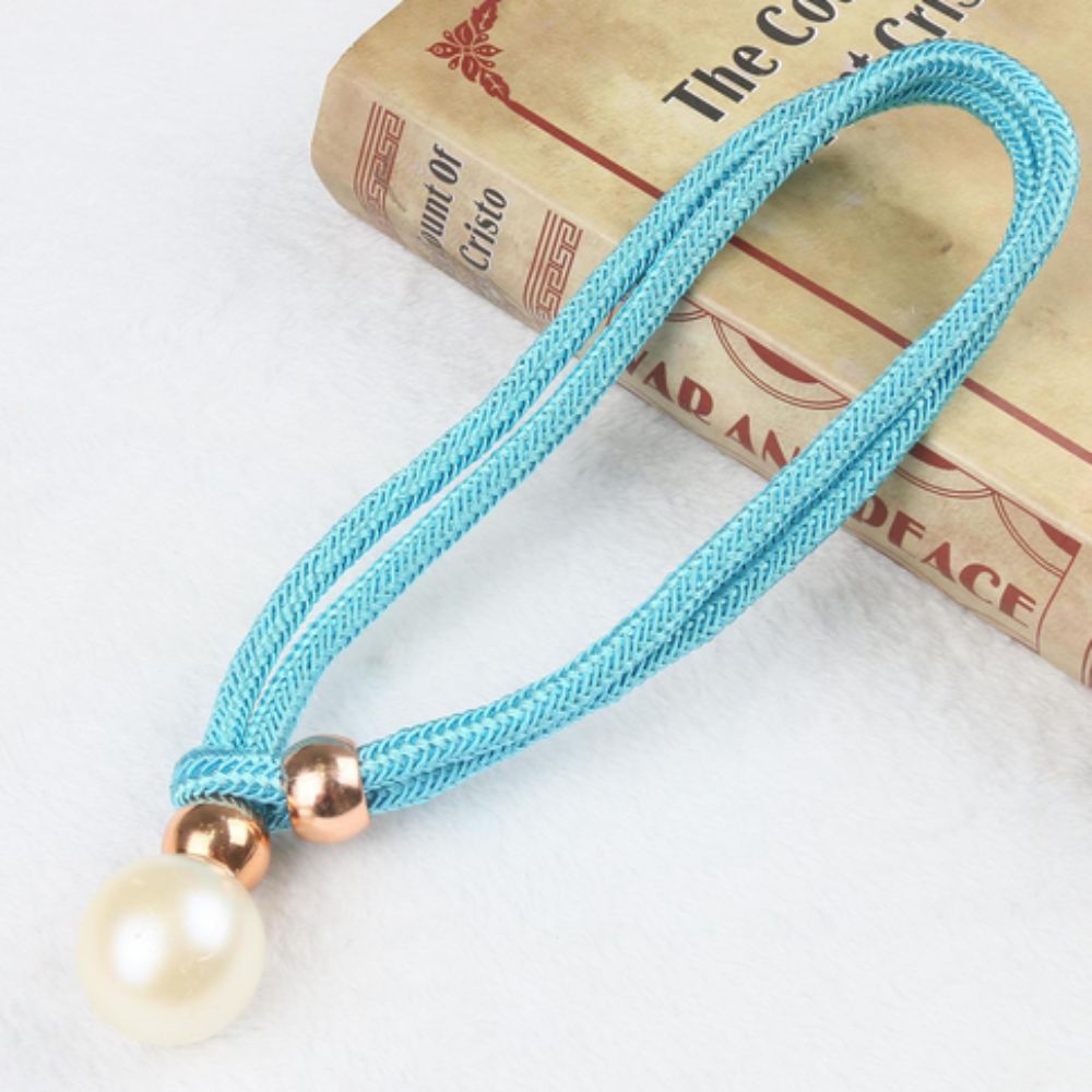 Lustrous Pearl Curtain Tie Backs | Faux Pearl, Adjustable 2-Pack