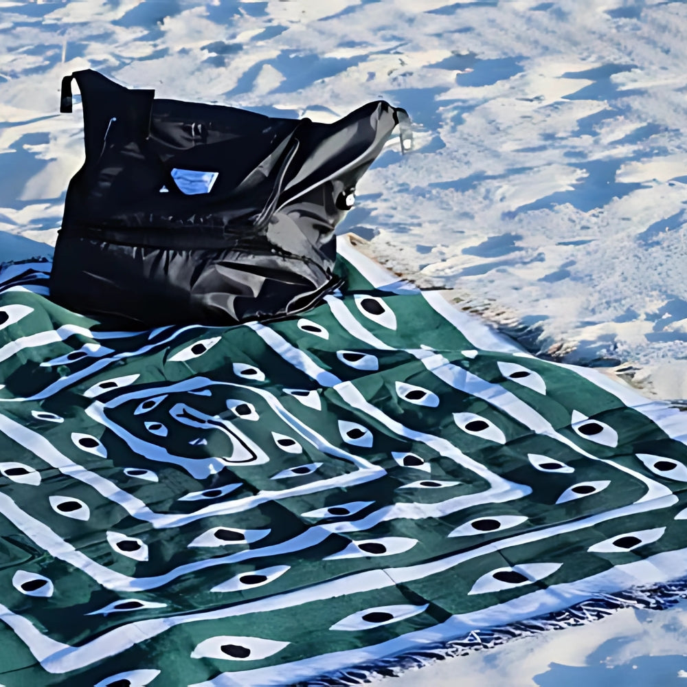 Snake Labyrinth Cotton Throw Blanket