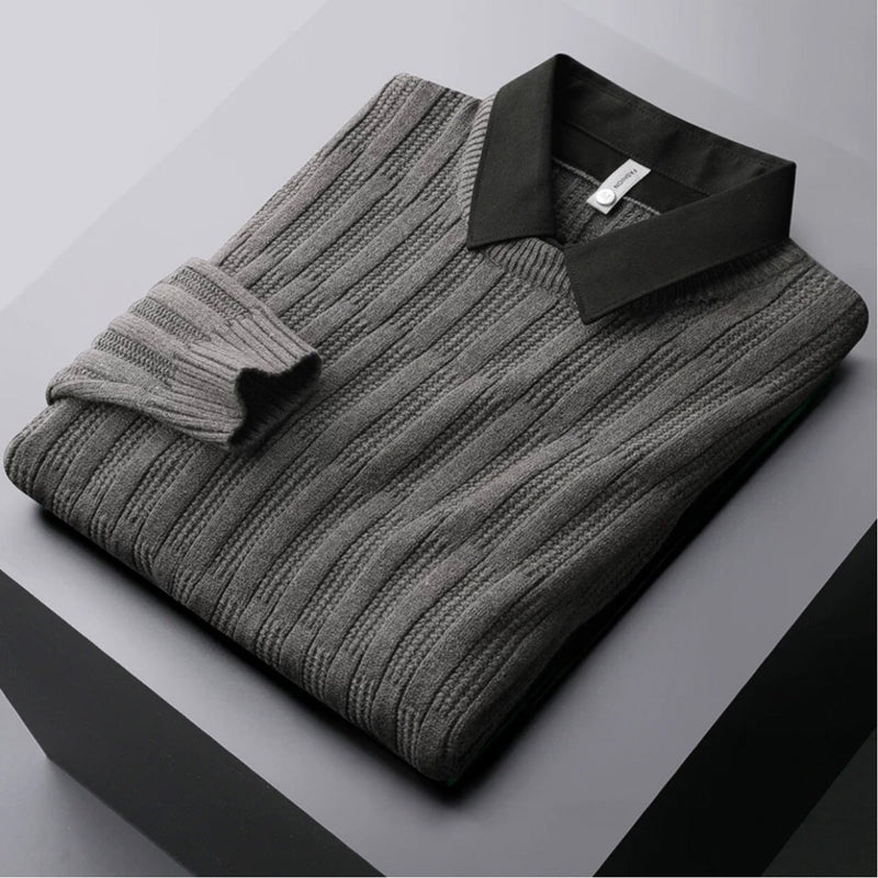Reuben Men's Sweater | Black, Grey