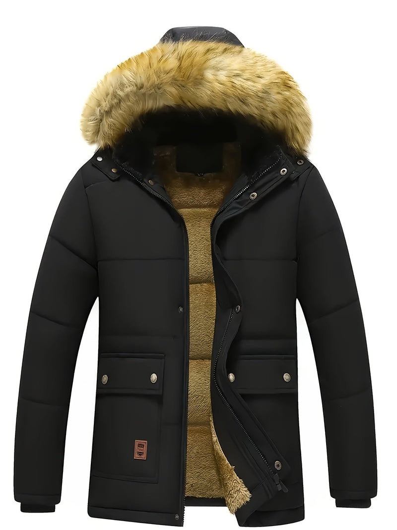 Hugo Men's Puffer Jacket - fabric and finish detail