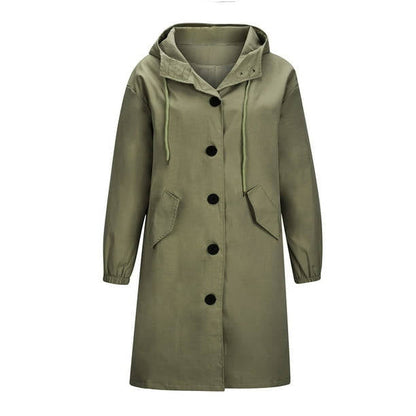 Wilda Women's Oversized Trench Coat - flat lay