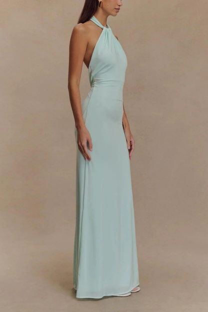 Maya Women's Maxi Dress - fabric and finish detail