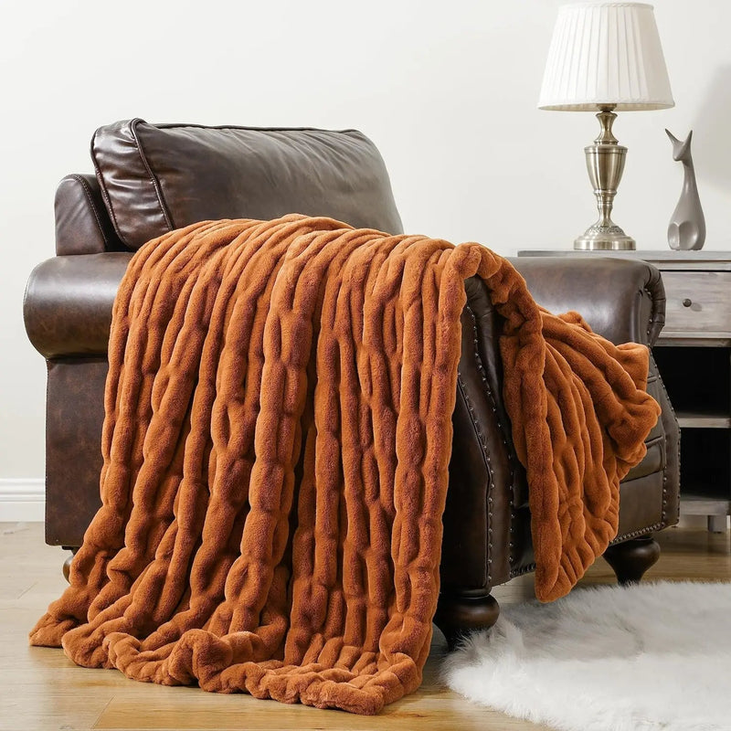 Meadow Solar Throw Blanket - shown in use