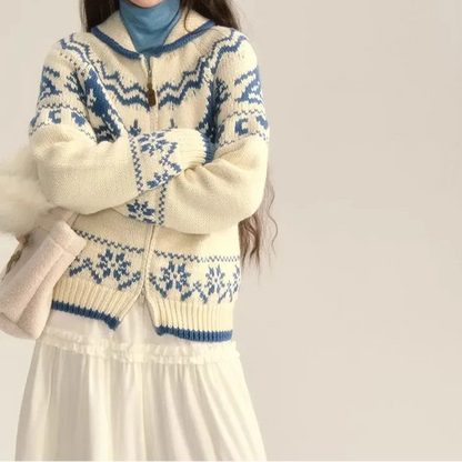 Liana Women's Sweater - fabric and finish detail