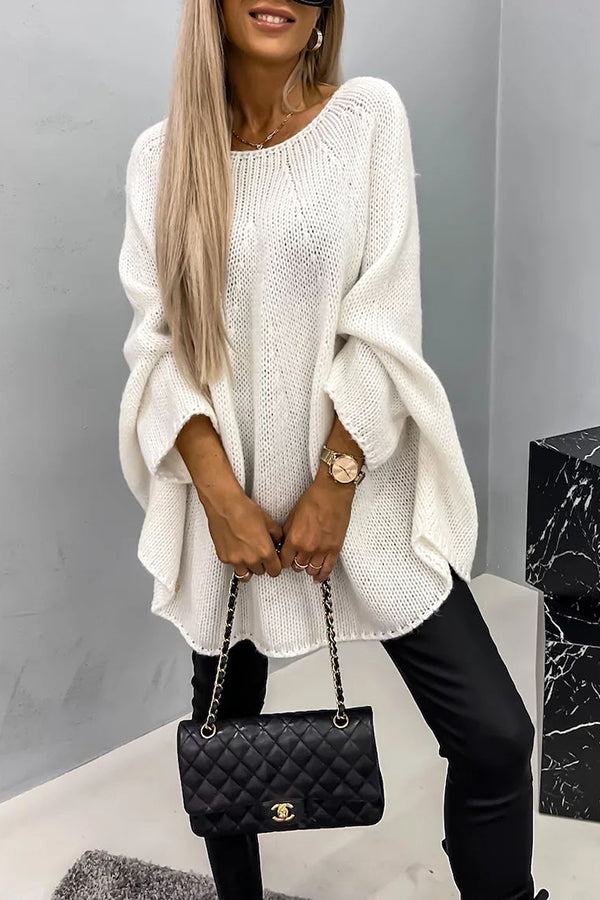 Tallulah Women's Oversized Sweater - fabric and finish detail