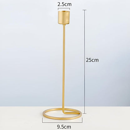 Golden Boho Metal Candle Holder