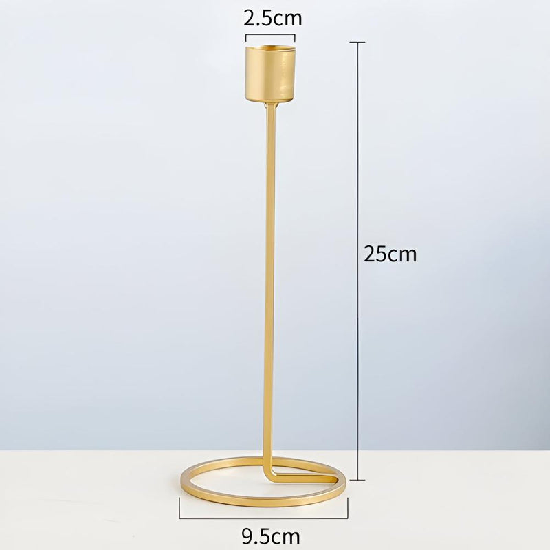 Golden Boho Metal Candle Holder