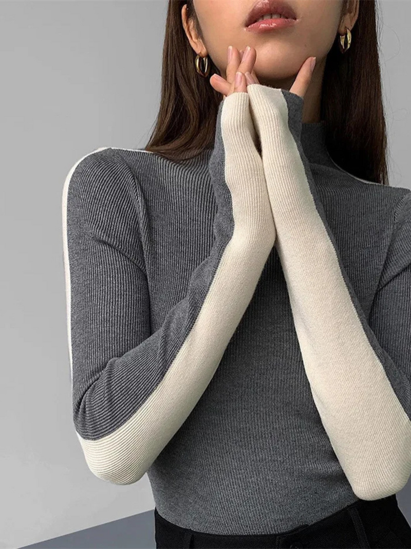 Esme Women's Knit Turtleneck - close-up detail