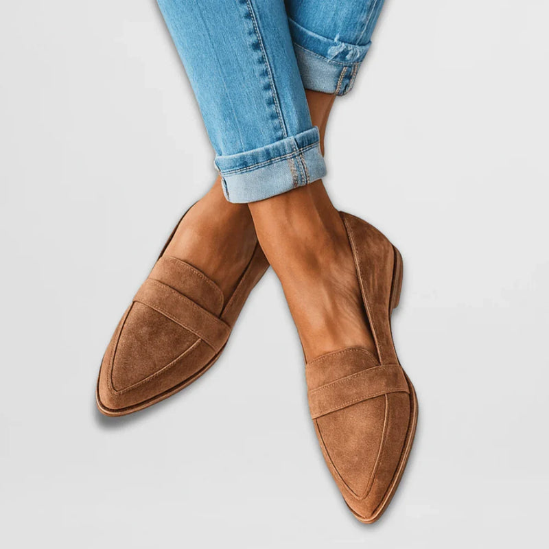 Ulla Women's Suede Loafers | Pointed Toe