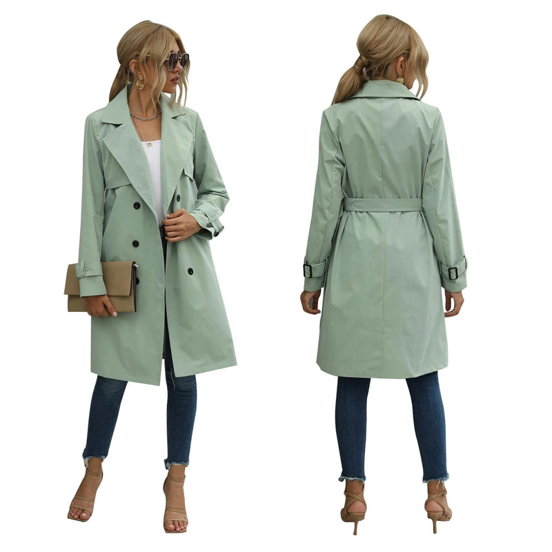 Mira Women's Trench Coat - front view