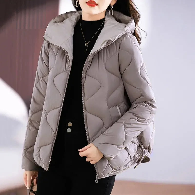 Odette Women's Quilted Puffer Jacket - styled view