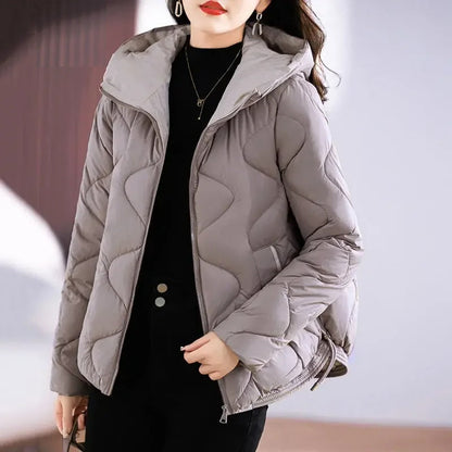 Odette Women's Quilted Puffer Jacket - styled view