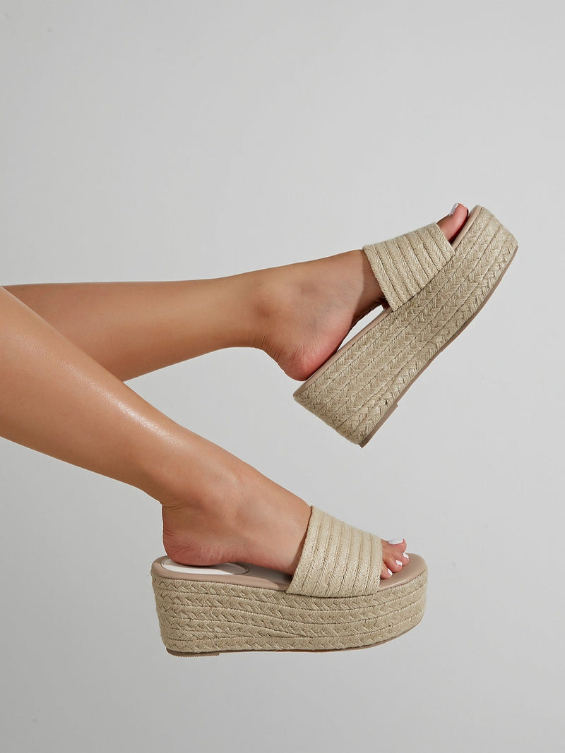 Nora Women's Platform Espadrilles | Open Toe