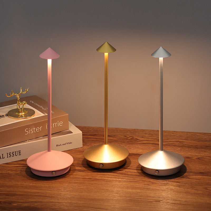 Fern LED Table Lamp - fabric and finish detail