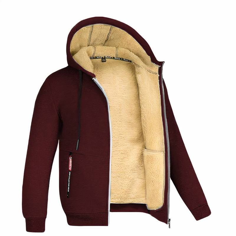 Ezra Men's Jacket | Fleece, Hooded, Zip