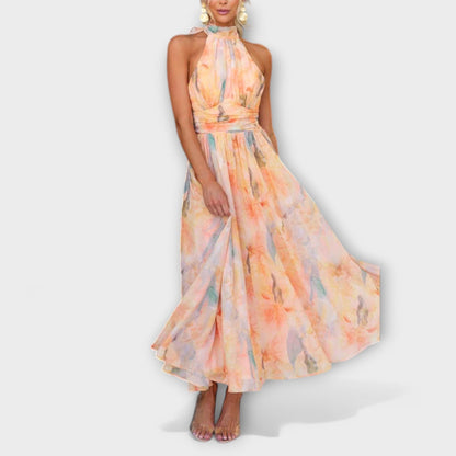 Xanthe Women's Pleated Midi Dress - fabric and finish detail