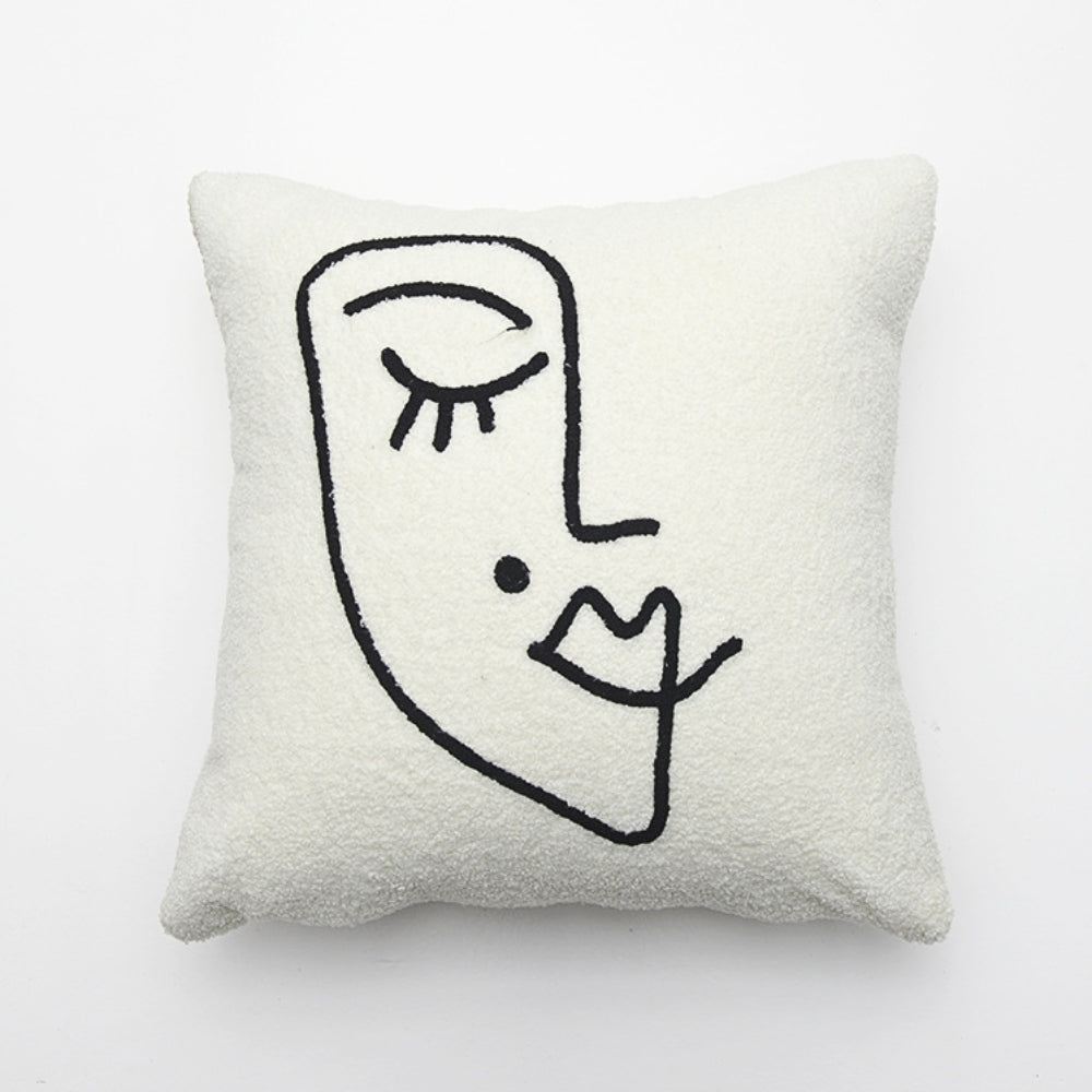 Abstract Face Artistic Cushion Cover