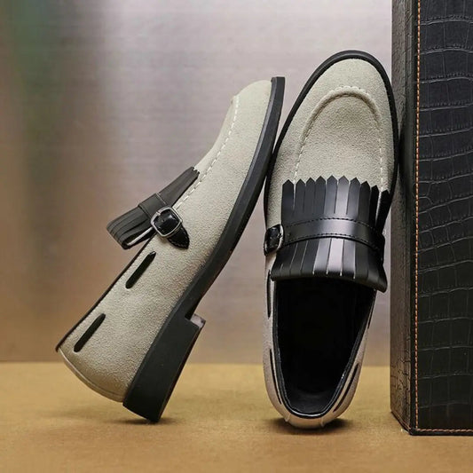 Ezra Men's Suede Loafers - front view