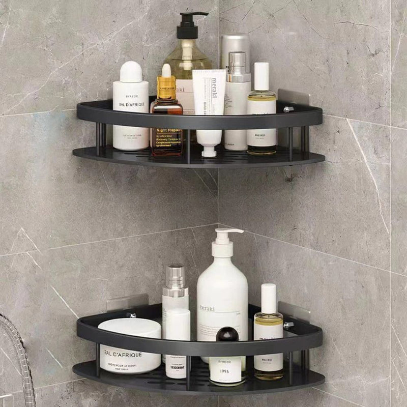 Aluma Curve | Shower Caddy with Modern Design & Self-Adhesive Mounting | Stylish Shower Storage for Essential Bathroom Organization 4