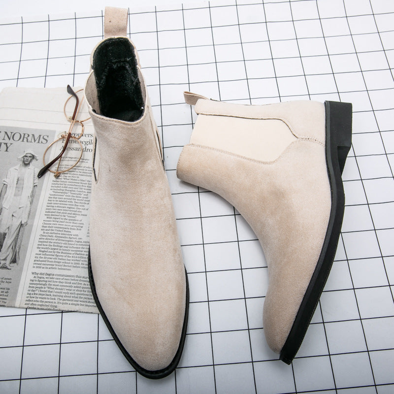 Uma Women's Suede Chelsea Boots - back view