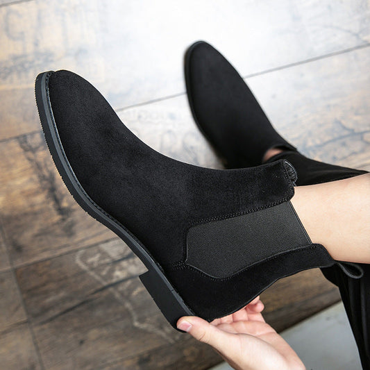 Uma Women's Suede Chelsea Boots - front view