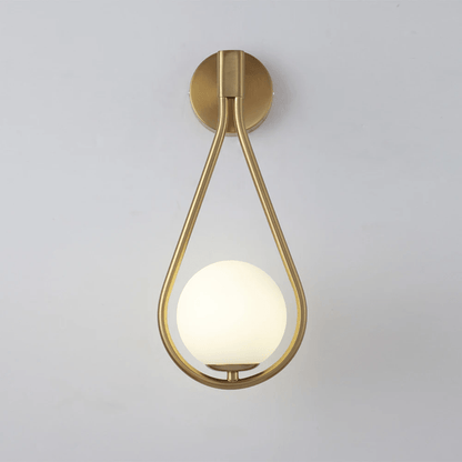 AquaSphere | Elegant Modern Teardrop Wall Sconce Light Fixture 0