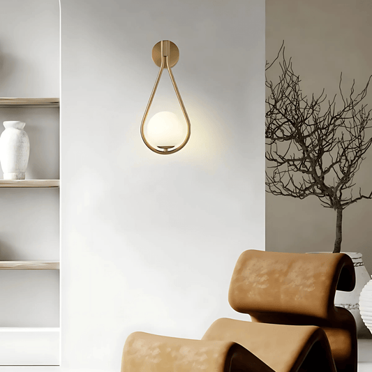AquaSphere | Elegant Modern Teardrop Wall Sconce Light Fixture 1