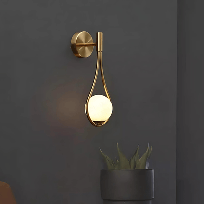 AquaSphere | Elegant Modern Teardrop Wall Sconce Light Fixture 2