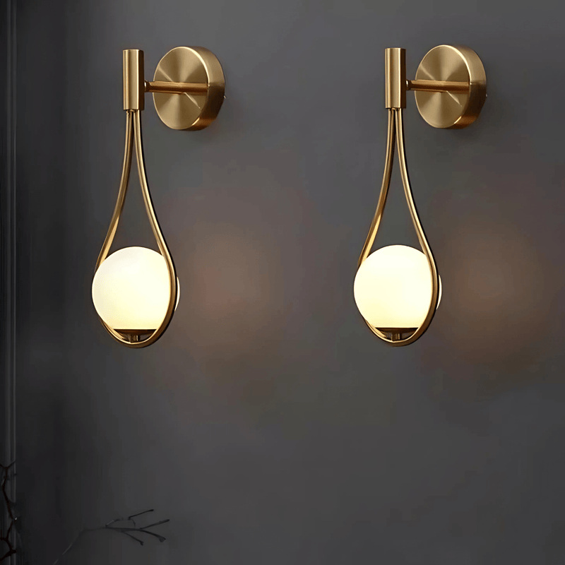 AquaSphere | Elegant Modern Teardrop Wall Sconce Light Fixture 4