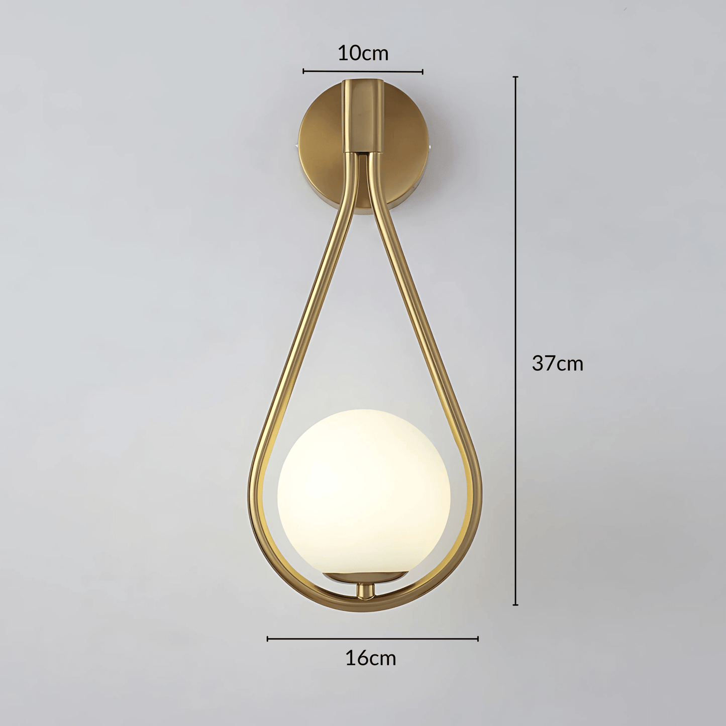 AquaSphere | Elegant Modern Teardrop Wall Sconce Light Fixture 8