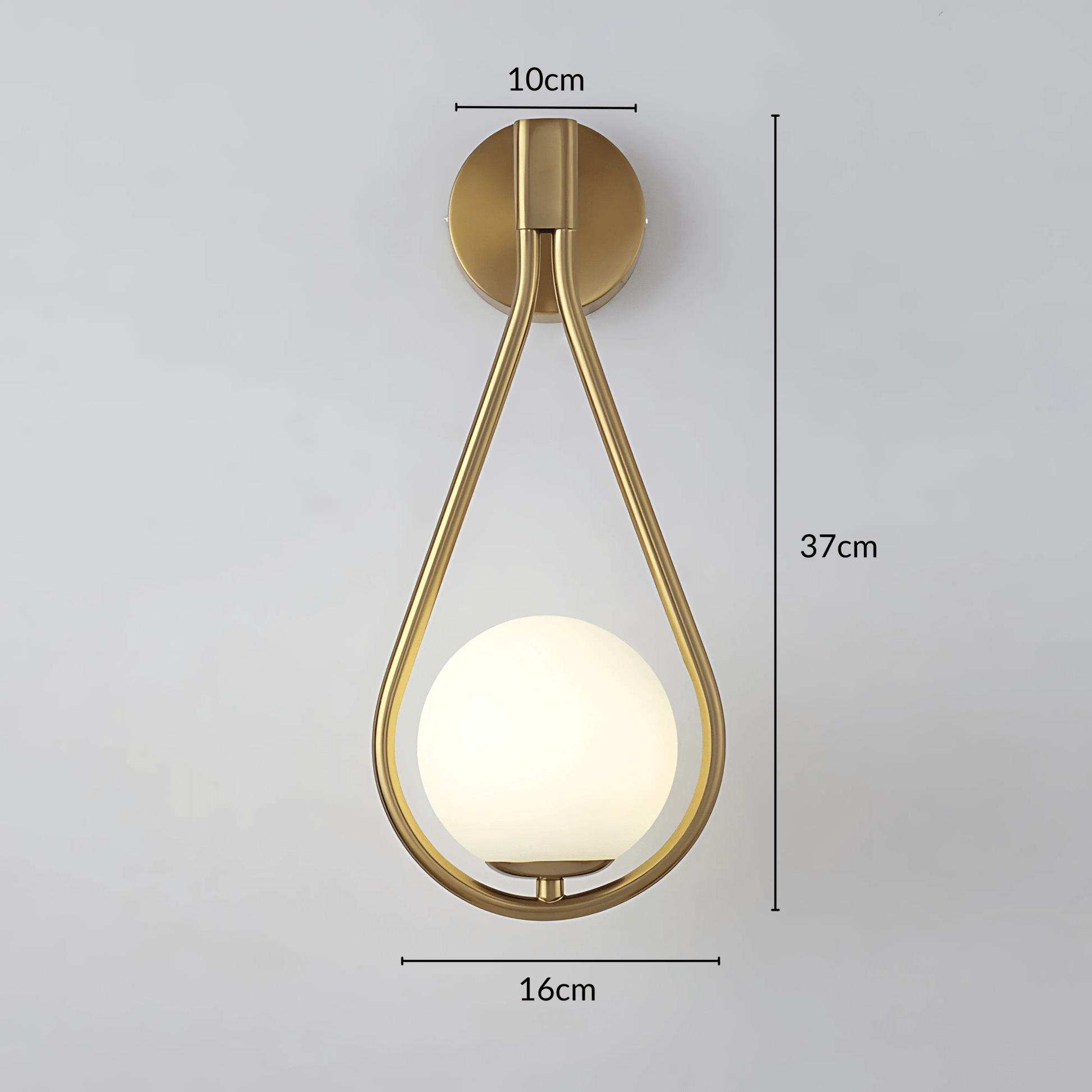 AquaSphere | Elegant Modern Teardrop Wall Sconce Light Fixture 8