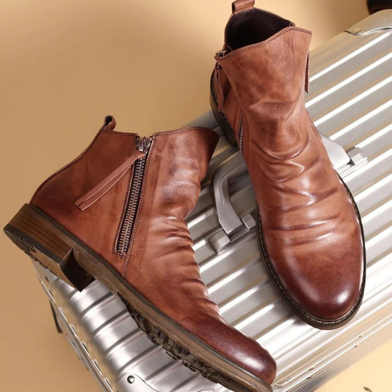 Nolan Men's Ankle Boots | Cushioned, Zipper