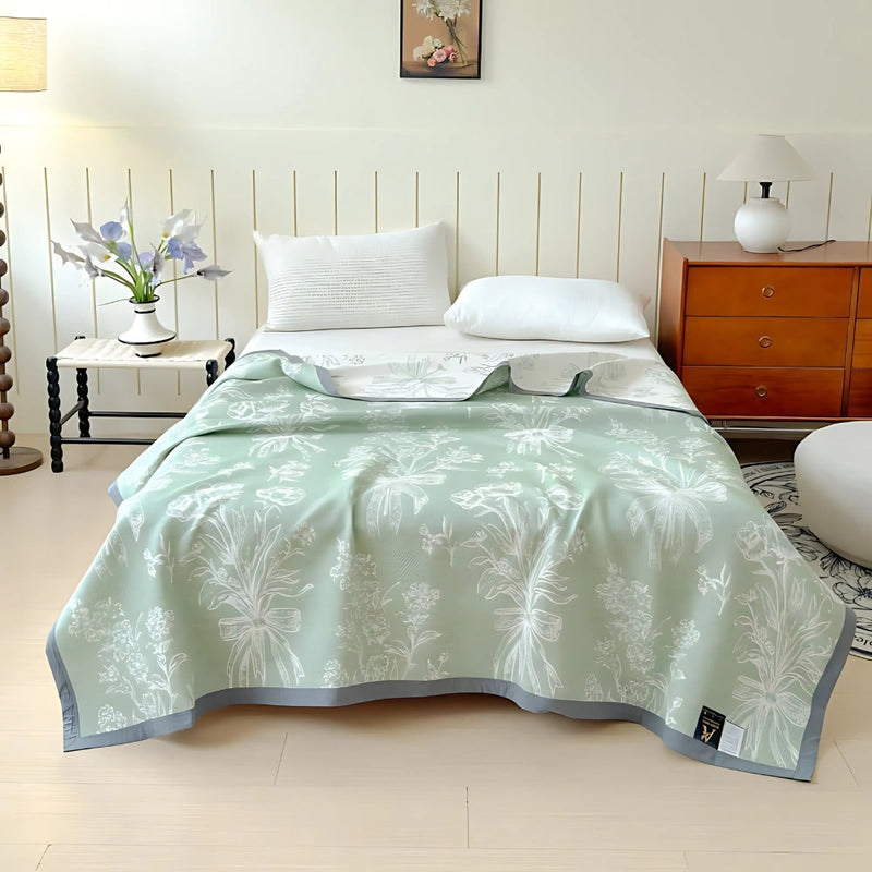 Grove Aurea Reversible Cotton Gauze Blanket | Cotton, Gauze Weave
