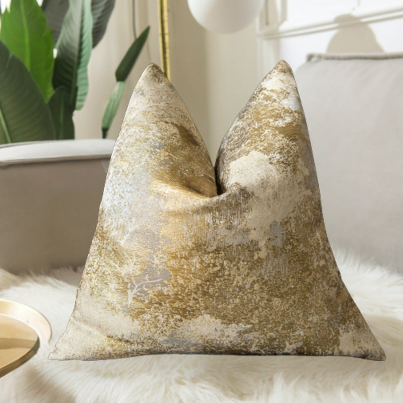 Dune Auric Gilded Luxury Cushion Cover | Soft Cover, Living Room