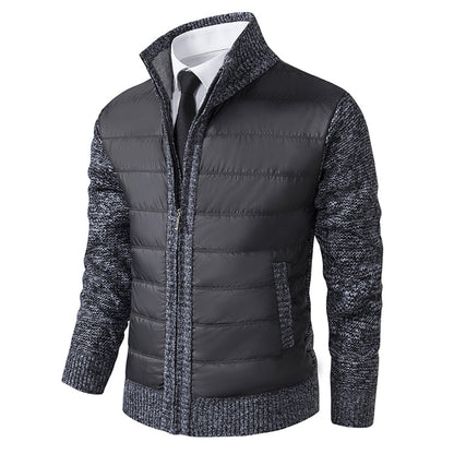 Soren Men's Puffer Jacket - fabric and finish detail