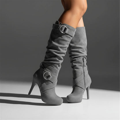 Botas para Mujer Ravena | Hasta la Pantorrilla, Tacones Finos, Punta Afiliada